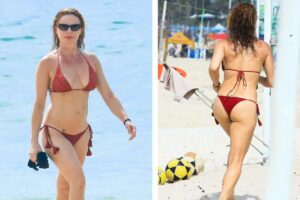 Rita Guedes na praia