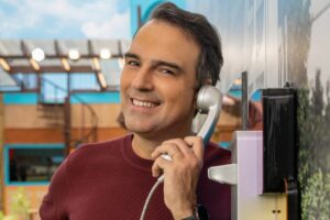 Tadeu Schmidt no Big Fone do BBB