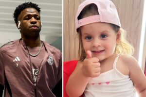 Vini Jr e Maria Flor