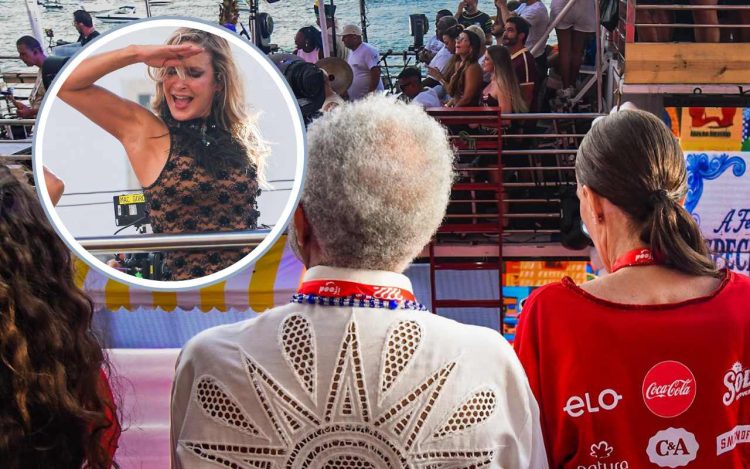 Cláudia Leitte chora ao falar de Preta Gil diante do camarote Expresso 2222 - Foto : Webert Belicio/ AgNews