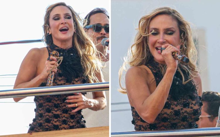 Cláudia Leitte em seu trio - Foto : Webert Belicio/ AgNews