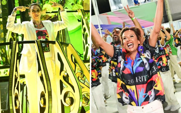 Desfile da Mocidade – Lilia Cabral e Luisa Mel Foto_ Leo Franco _ AgNews