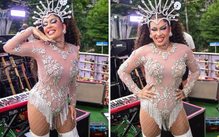 Glória Groove homenageia Preta Gil no Carnaval de SP - Edu Araujo Agnews/ AgNews