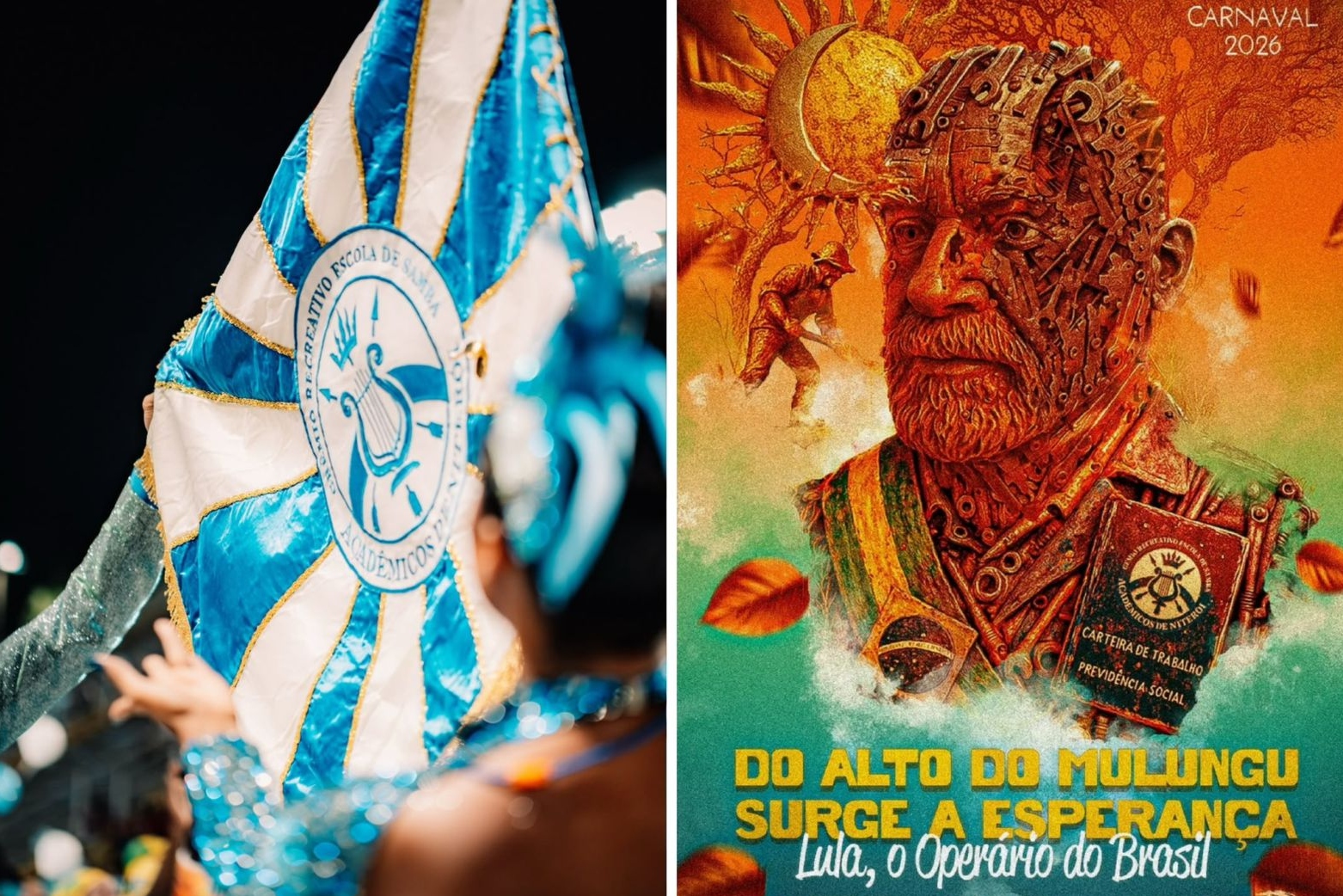 Acadêmicos de Niterói leva Lula pra Sapucaí