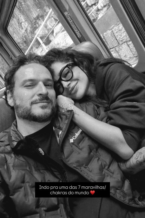 Aline Campos e o namorado