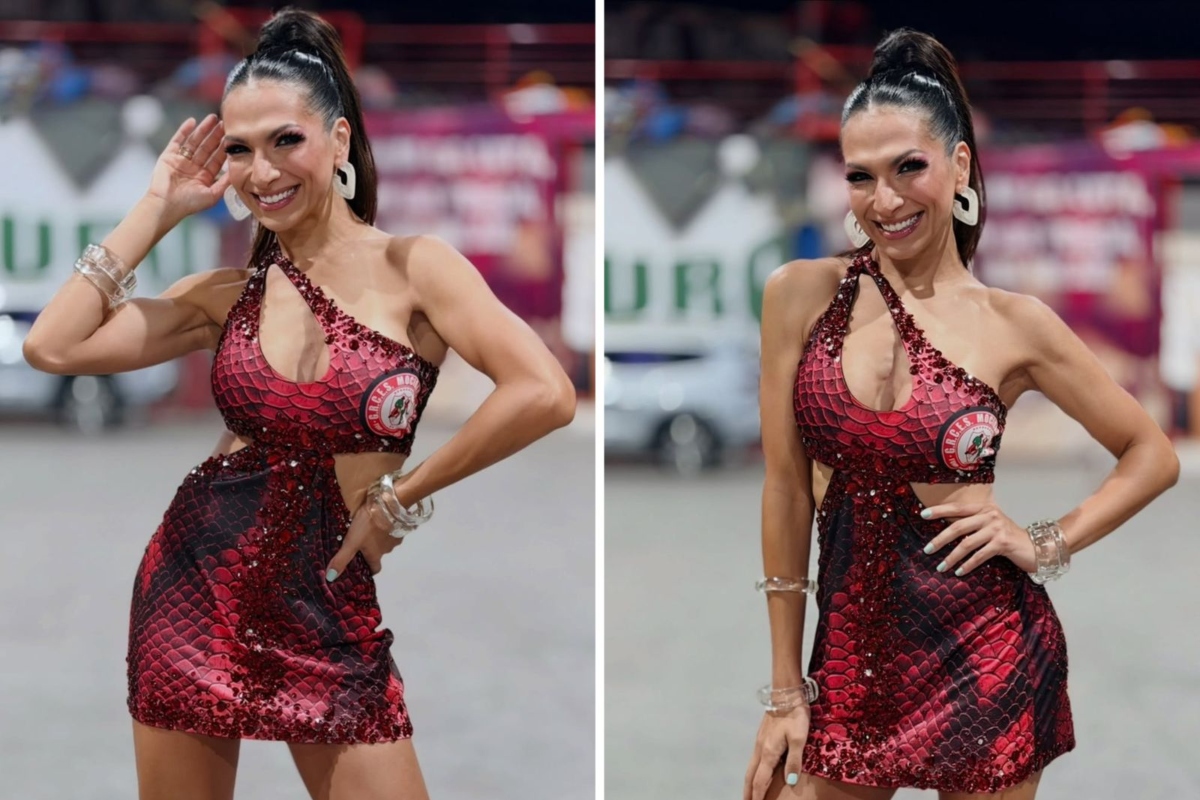 Aline Oliveira, rainha da bateria da Mocidade Alegre