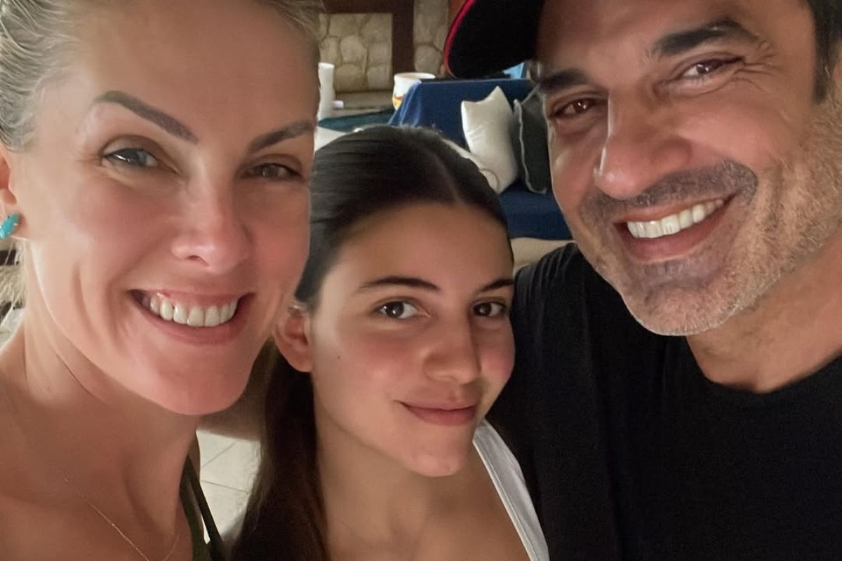 Ana Hickmann, Edu Guedes e Maria Eduarda