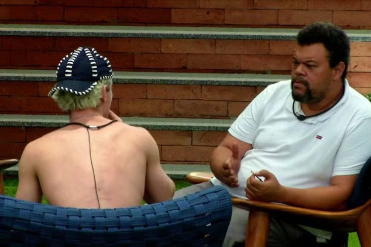 Babu Santana e Juliano Floss, no BBB