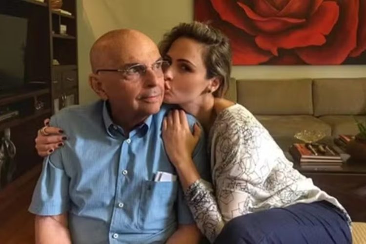 Ana Paula Renault e o pai