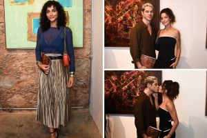 Debora Nascimento encontrou o ex-marido, José Loreto, com a atual namorada dele, Fernanda Marques