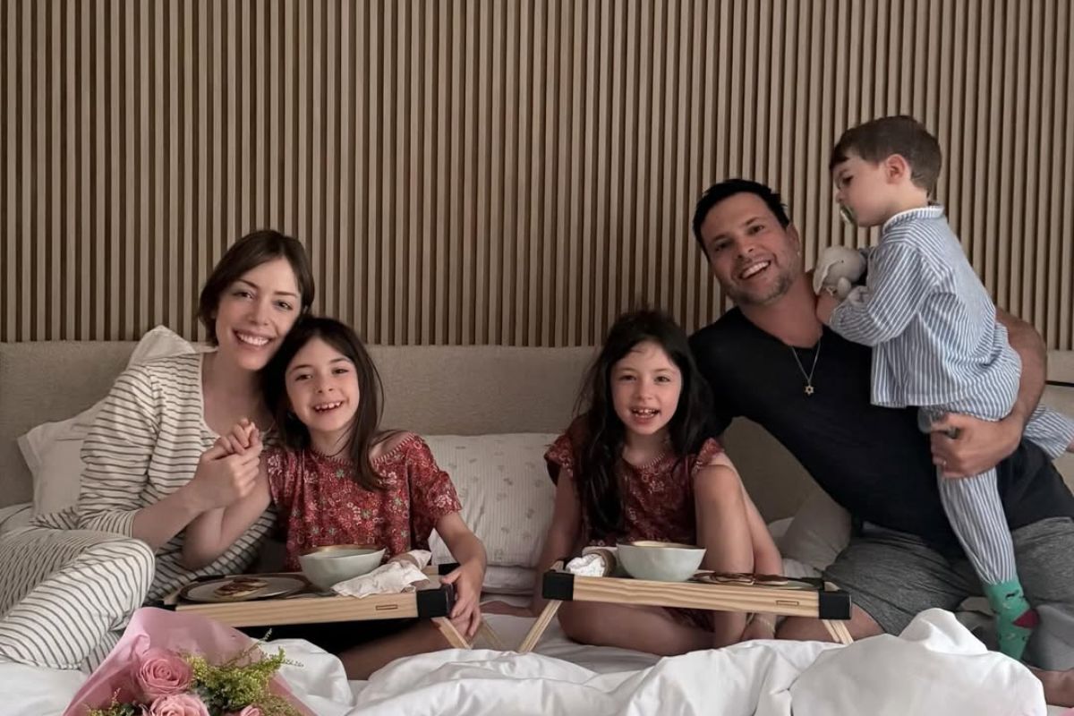 Fabiana Justus com a família