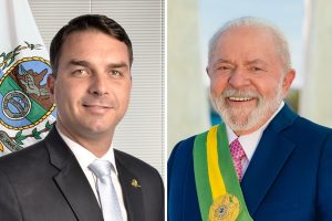 Flavio Bolsonaro e Lula