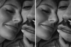 fotomontagem de bruna griphao com namorado