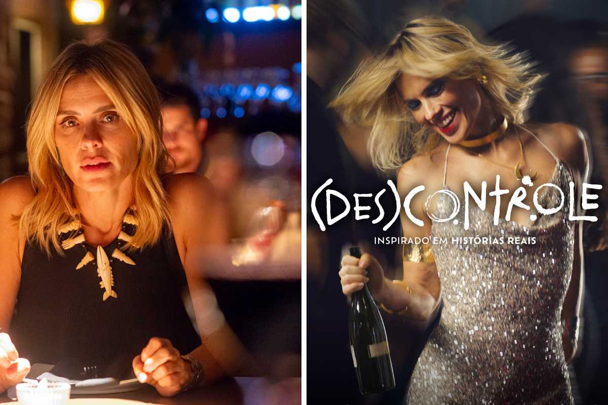 fotomontagem de cena de kátia klein (carolina dieckmann) e cartaz do filme '(des)controle'