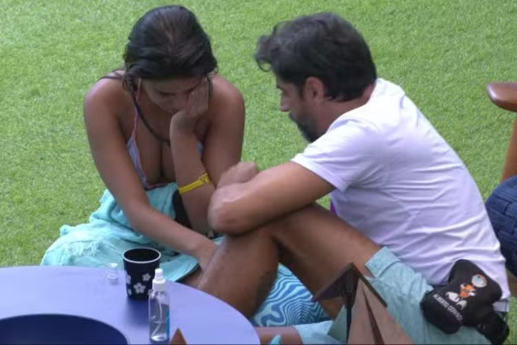 Gabriela chora com Alberto Cowboy após briga com VIP no BBB 26