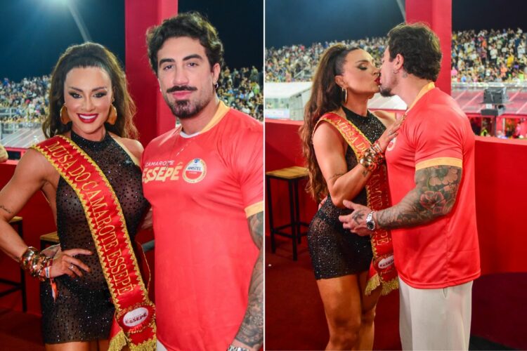 Juju Salimeni e Diogo Basaglia