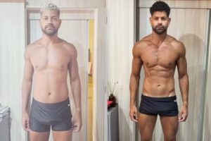 Guilherme Militão antes e depois