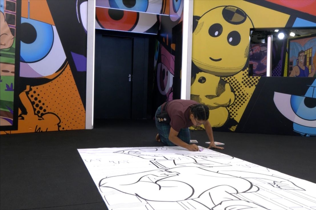 Milena no desafio 'Barrado no Baile'