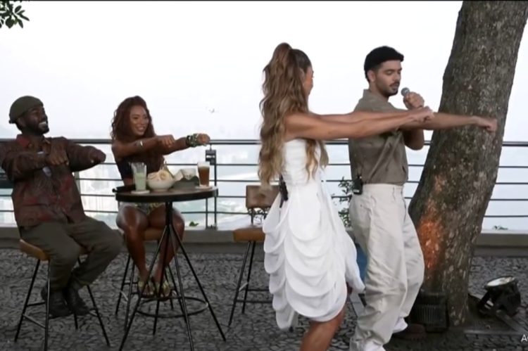 Pedro Sampaio e Patricia Poeta no 'Encontro'