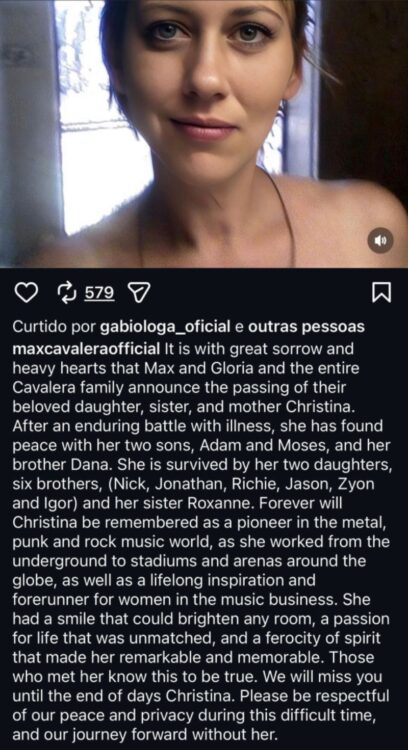 Post de Max Cavalera