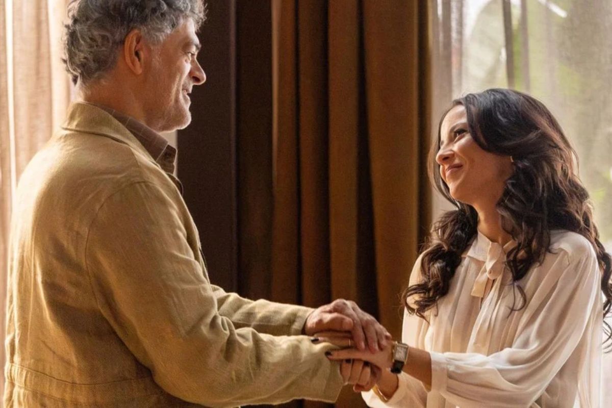 Rogério (Eduardo Moscovis) e Zenilda (Andréia Horta) em Três Graças