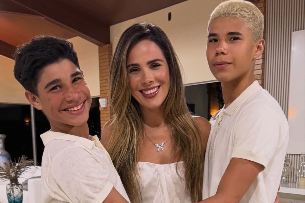Wanessa Camargo com os filhos