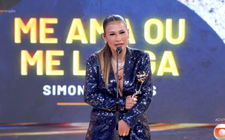 SImone Mendes no Melhores do Ano 2026 do Domingão com Huck