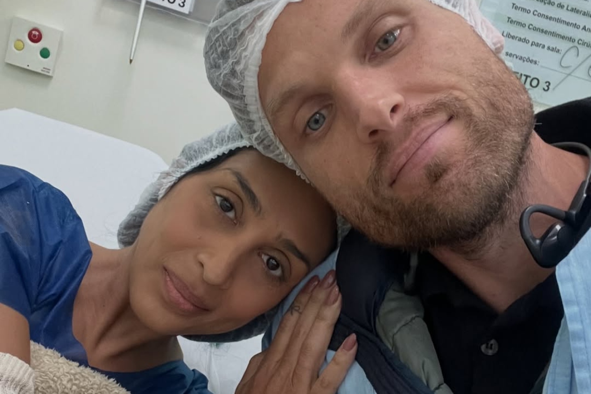 Amanda Djehdian e o marido Matheus