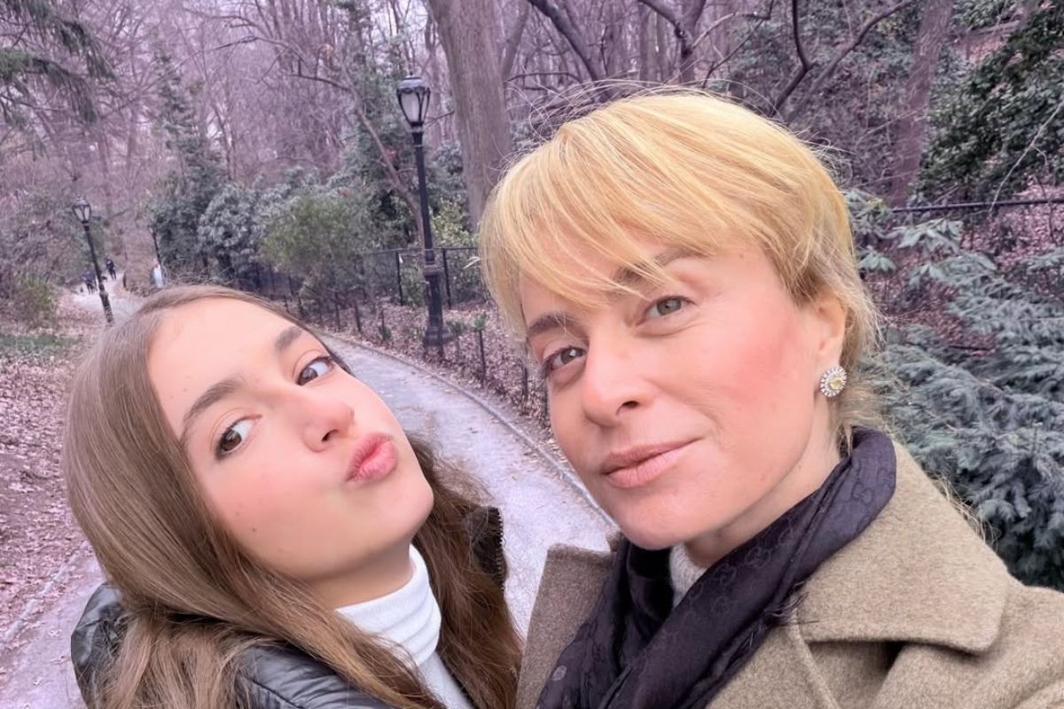 Angélica com a filha Eva