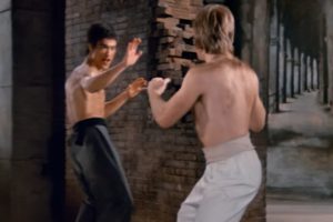 bruce lee lutando contra chuck norris