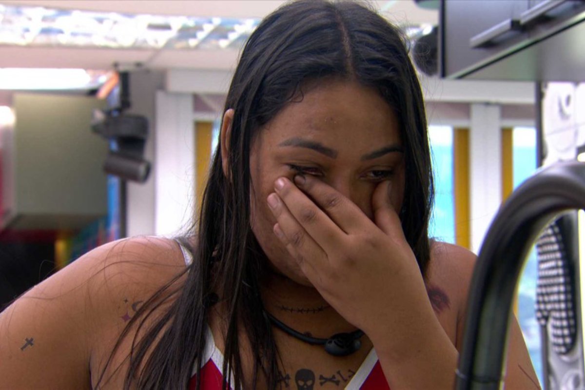 Chaiany chorando no BBB 26