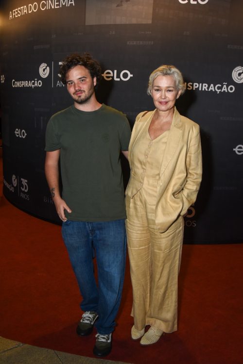 Julia Lemmertz e o filho