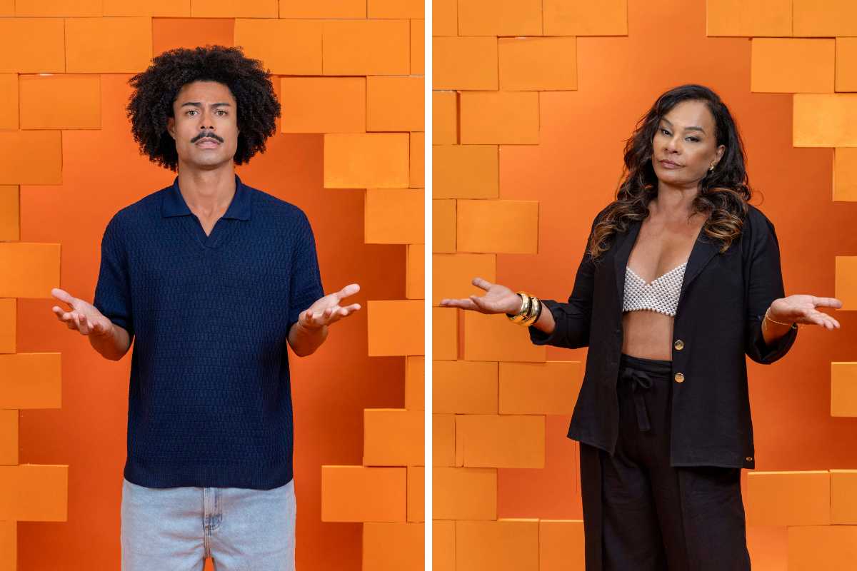 fotomontagem de breno e solange couto no paredão do bbb 26