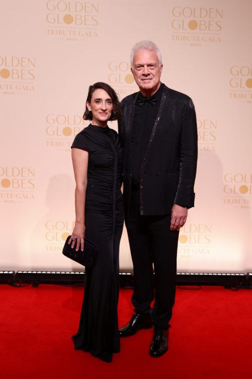 Maria Prata e Pedro Bial