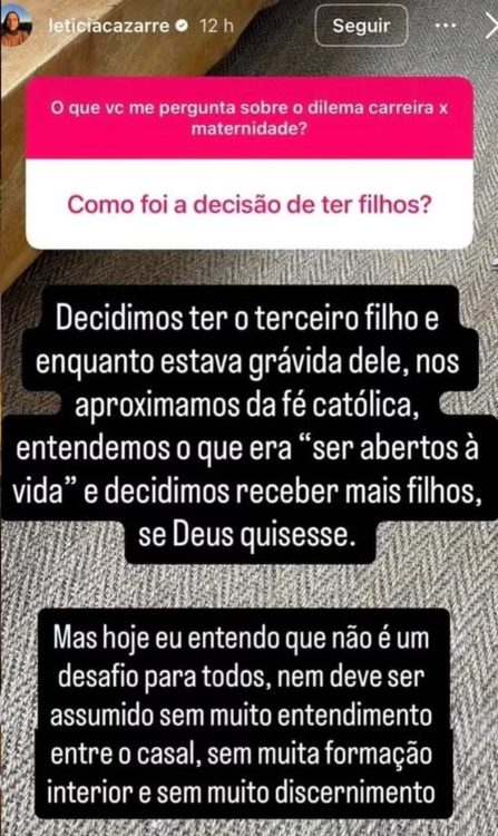 Letícia Cazarré Stories