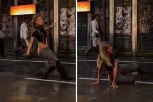 Luisa Sonza cai durante gravação de clipe