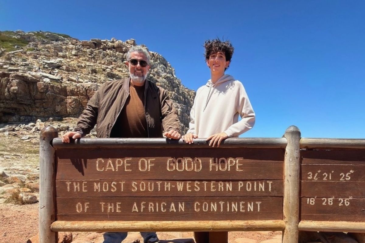 Marcos Mion com o filho