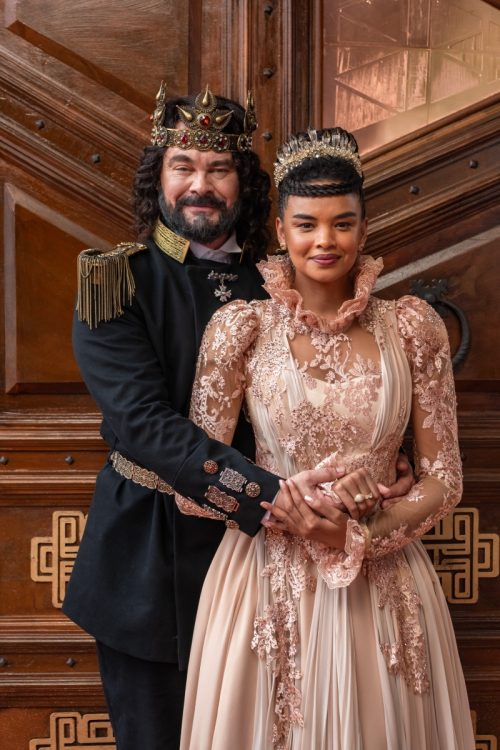 Rei Augusto (Carmo Dalla Vecchia) e Maria Cesária (Lucy Ramos)