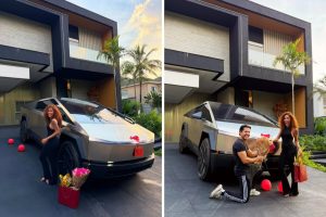 Kevi Jonny presenteou a mulher, Sthe Matos, com carrão