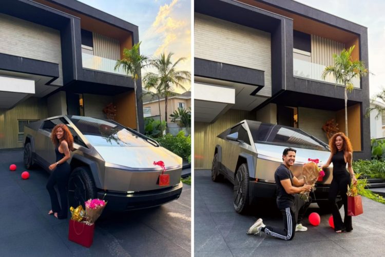 Kevi Jonny presenteou a mulher, Sthe Matos, com carrão