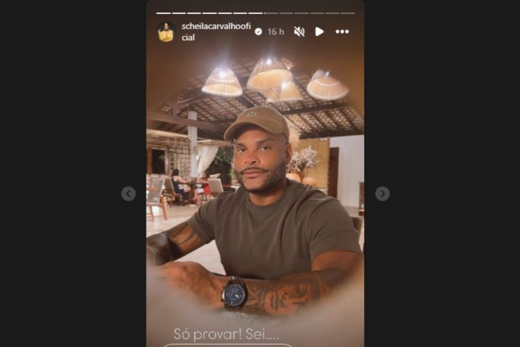 stories de férias da Scheila Carvalho