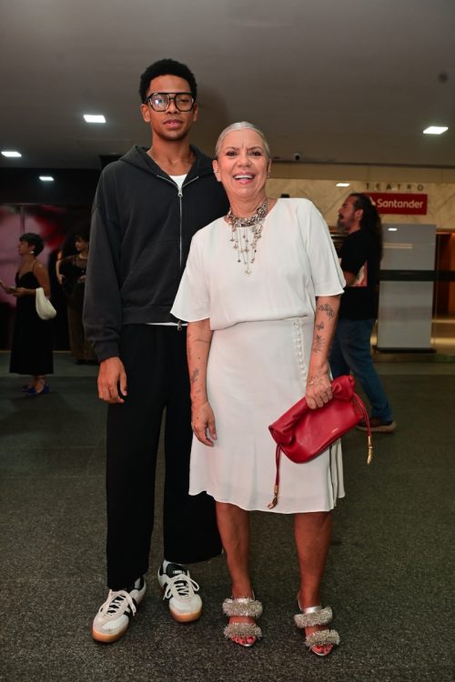 Astrid Fontenelle e o filho Gabriel 