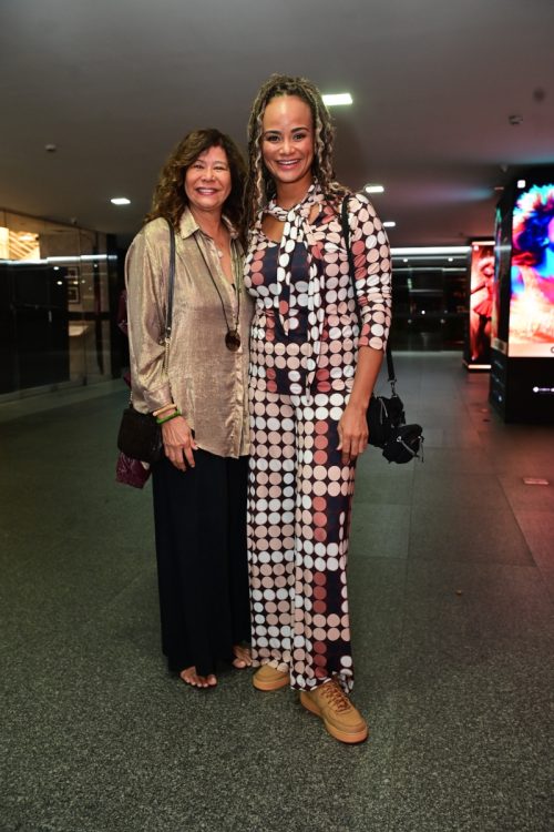 Clodine e a filha Luciana Mello