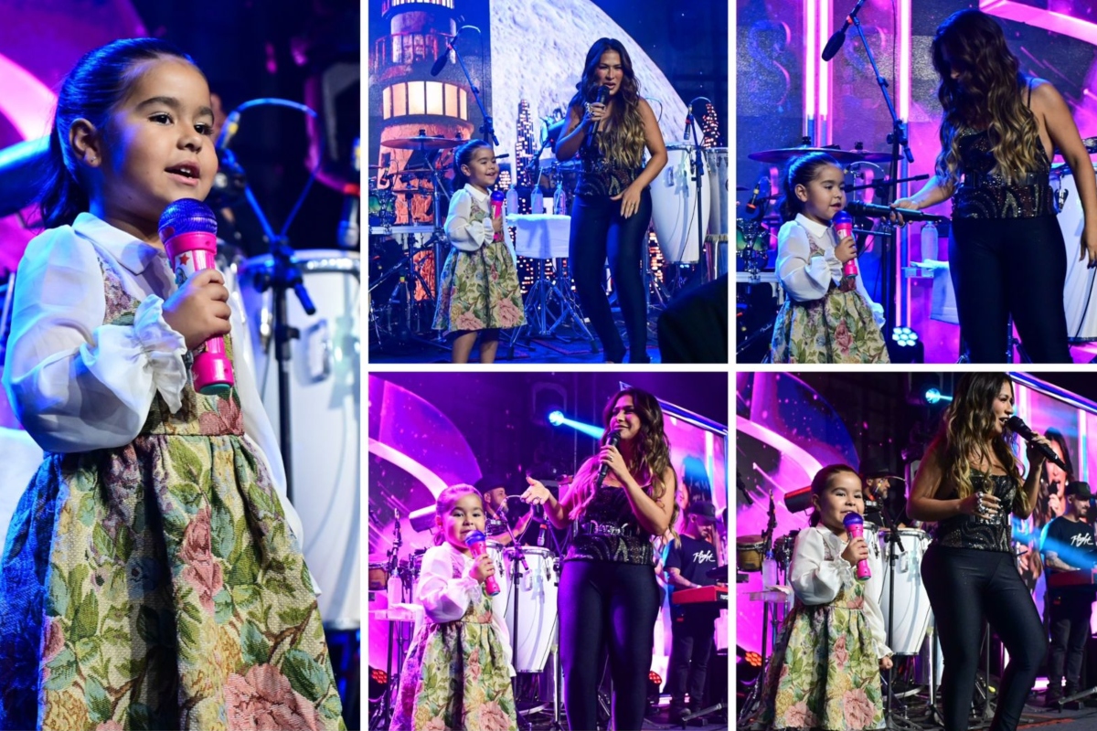 Zaya, filha de Simone Mendes, canta com ela