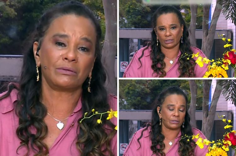 Solange Couto emocionada no Mais Você
