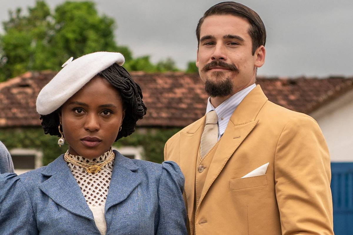 Alika (Duda Santos) e Mirinho (Nicolas Prattes) em A Nobreza do Amor