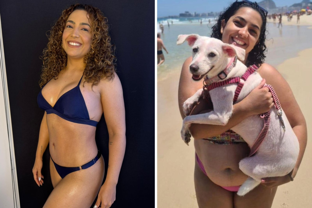 Camila Moura antes e depois