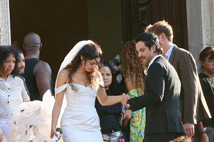 Sophie Charlotte grava cenas do casamento de Gerluce em Três Graças