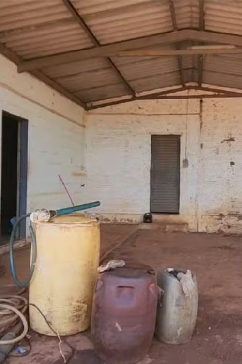 Condições precárias na propriedade de Amado Batista