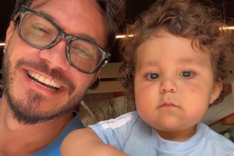 Eliezer com o filho Ravi